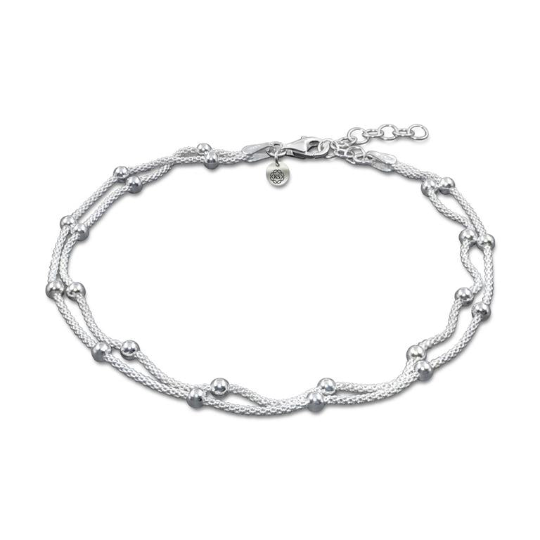 Silber-Fußkette mit Perlen | Accessoire & SKY Schmuck Geschenk – KEONI